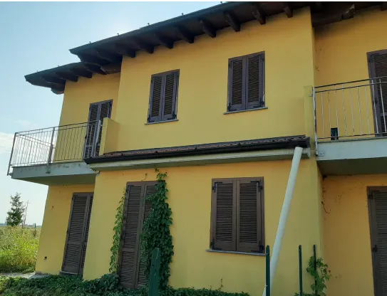 Villetta a schiera in costruzione