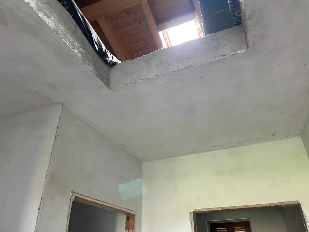 Villetta a schiera in costruzione