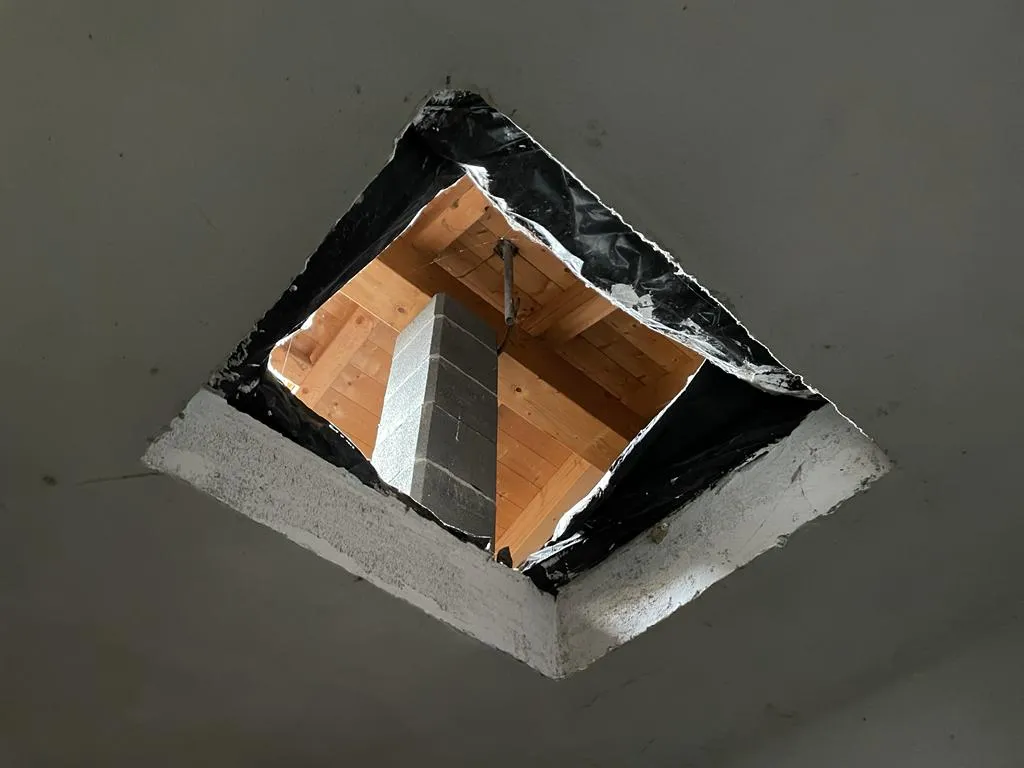 Villetta a schiera in costruzione