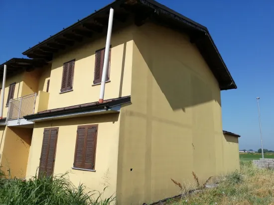 Villetta a schiera in costruzione