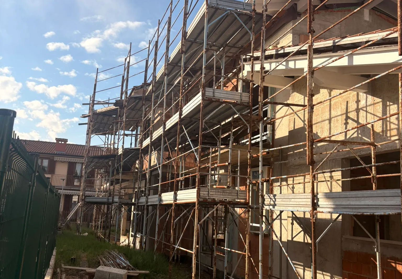 Villetta singola in costruzione