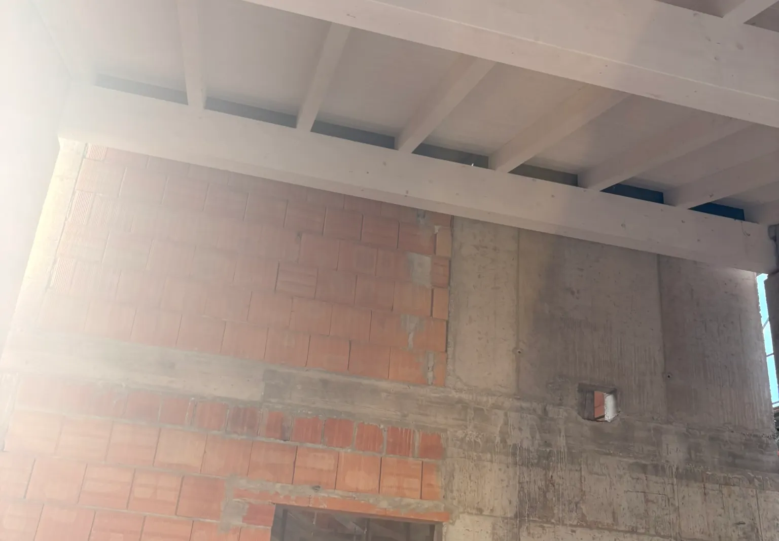 Villetta singola in costruzione
