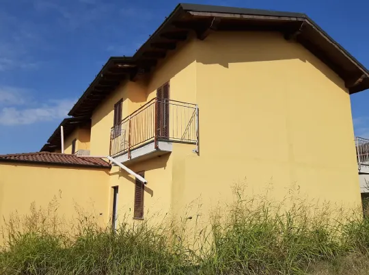 Villetta a schiera in costruzione